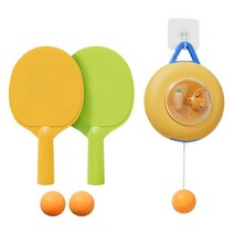 테니스 트레이너 셀프 트레이닝 세트 연습 텔레스코픽 호스트 Pingpong Balls 부모 자녀를위한 패들 세트 상호 작용, 플라스틱, 버니 호스트