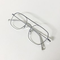 실버 투브릿지 클래식 안경테 남자 여자 공용 은테 레트로 복고 손흥민 메탈 안경