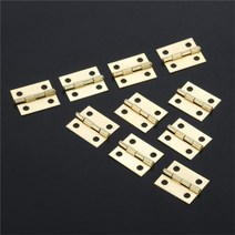 20Pcs 미니 캐비닛 경첩 가구 피팅 보석 상자 가구 하드웨어에 대 한 장식 작은 문 경첩 18*16mm, 금