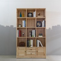 [1만원★즉시할인]장인가구 네오 1200 수납형 높은 원목책장, 내츄럴