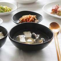 조약돌 볼 국공기 대접 15.5cm, 그레이, 1개