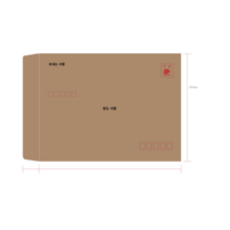 봉투를만드는사람들 접착식 우편 각대봉투 제비 양면 테이프 9절 100p, B5, 10개