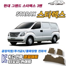 현대 그랜드 스타렉스 3밴 확장형 코일매트 차량용 바닥매트 티오피카매트, 1열만(운전석+조수석), 모카브라운, 그랜드 스타렉스 3밴 [2007~]
