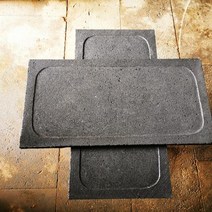 대형 돌판 바비큐 불판 차박 구이용 대리석 스테이크, 길이 60cmx 너비 30cm 2.5cm 두께