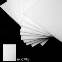 (재미스쿨) 대원 비접착 원단 우드락 A4 21X30cm 5T(5mm) 240장X1박스 우드보드