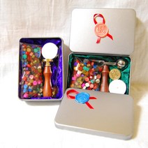 해리포터 씰링왁스 15색 만들기세트 DIY도장 봉인 청첩장라벨 인장 초대장 밀랍, D