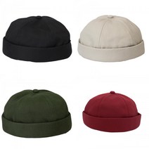 더블유씨 코튼 와치캡 레옹모자 숏비니 남자비니 챙없는모자 캡없는모자