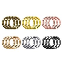18PCS 스프링 클립 라운드 Carabiner-1 