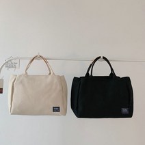 심플 로고 캔버스백 여자핸드백 휴대용 지퍼백 포켓백 에코백 토트백 학생 나들이백 쇼핑백