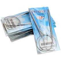 New 13 Sizes Durable Stainless Steel Circular Knitting Needles Crochet Knit Hook