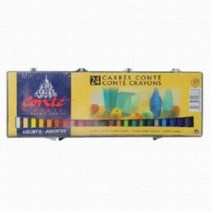 [∂LL7] 르프랑 콘테어파리스 스틱 24색 정물 디자인 그림용 목탄 작업용 공예 미술 스케치 드로잉 크로키_h§eEA, §본상품§e, 옵션무[#@$]