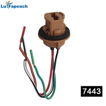 자동차 베이스 헤드라이트 전구 LED T20/1156/1157 ba15s 7440 3157 전구 소켓 베이스 자동차 램프 라이트, 한개옵션1, 04 7440