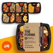 더포르미 시즌2 6종6팩 맛있는 영양잡곡밥 간편 직장인 점심 냉동 한끼 도시락, 255g, 6팩