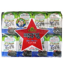 해동 도시락짱구김(4g *16봉)조미김 재래김 파래김, 4g, 16개