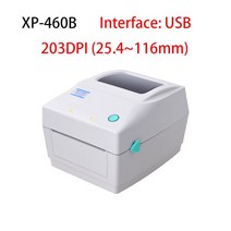 바코드출력기 바코드프린터 바코드기계 끼움라벨제작 케어라벨프린터 도매 Xprinter XP-460B 152 미리메터/, 01 White USB_03 AU 플러그