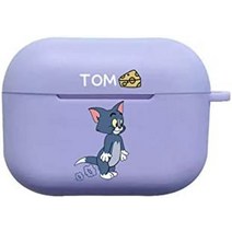 일본 직수입 에어팟 케이스 airpods 케이스 커버 tom and jerry pro, 에어팟 프로, tom 퍼플