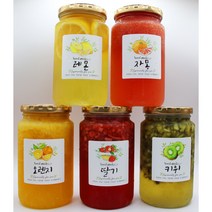 포티오 핸드메이드 과일청(레몬 오렌지 키위 자몽 딸기) 선물포장, 1개, 500g, 레몬청