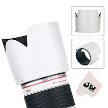 JJC 렌즈 후드 화이트 꽃 모양 Canon EF 70-200 f2.8l IS II USM & Canon EF 70-200mm f2.8L IS III USM 렌즈 용 ET-87 호환