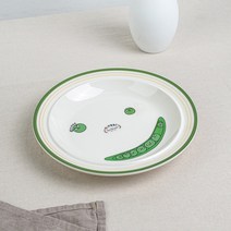 시라쿠스 메이플 홈카페 디저트접시 원형접시, 1P, 이피-완두콩
