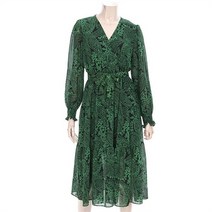 르니앤맥코이 GD01 V넥잔꽃프린트원피스 MK05OP130