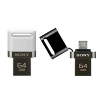 USB 마이크로볼트 3.0 OTG 소니코리아정품 OTG저장장치 스틱형 마이크로5핀 캡포함 스마트폰메모리 64GB 블랙