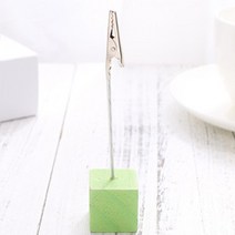 데코와바 메모꽂이 사진 명함 메모집게, 그린