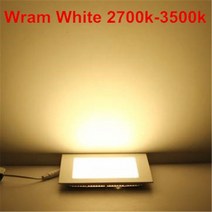 파워딜 Ac/dc 12 v/24 v 울트라 얇은 디자인 3 w 6 9w12w 15 25 led 천장 recessed 그리드 downlight 광장, 02 Warm White_01 12V 3W