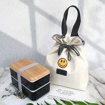 언즈 스마일 복조리 보온보냉 직장인 피그닉 이유식 학생 어린이 도시락가방, 복조리 런치백(단품), 1개