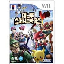 [중고] 대난투스매시브라더스 국내판 정품 닌텐도 위 wii CD
