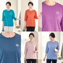 로즈맘 엄마옷 로즈맘 콘비핫픽스티셔츠/5060 중년여성옷 중년티셔츠 중년여성의류