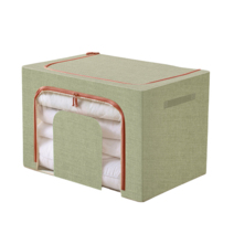 수납함 91# 성우 옷 면 마 패브릭 정리함 특장 수납 가능 광주리 다소미얼 Z, 연두색 100L(가로 60*세로 42*세로 40cm)