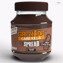 그레네이드 카브 Grenade Carb 킬라 프로틴 스프레드 (고단백/저당 스프레드) 밀크 초콜릿 360g, 1개