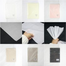 핸드메이크 습자지 색화지 8절 / 선물 꽃 포장 종이 포장지 - 400장, 1. 무지화이트(백미색)