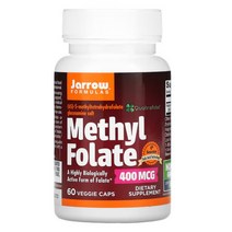 자로우 활성엽산 400mcg 60 베지캡슐 4세대 활성형 메틸 엽산