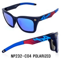 소다몬 NEW NPNG2 시리즈 편광 스포츠 선글라스, [8] NP232-C04 블랙/블루미러 편광렌즈
