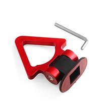 차량견인고리 승용차견인고리 모든 스타일 범용 ABS 자동차 범퍼 시뮬레이션 견인 후크 스티커 장식 키트, 03 triangle red