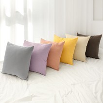 비스토어 심플 인테리어 무지 쇼파 쿠션 등받이 6color 50x50 size 솜포함, 브라운