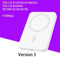 잠금 해제 4g lte 라우터 무선 와이파이 휴대용 모뎀 미니 야외 핫스팟 포켓 mifi 150mbps sim 카드 슬롯 리피터 모바일 라우터, 버전 3