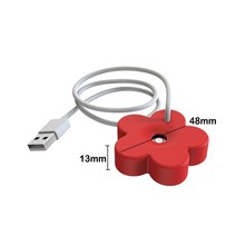 차량용 차 가습기USB 휴대용 미니 공기 가습기 방 향수 분무기 침실 자동차 청정기 꽃 디자인, 02 Red, [02] Red