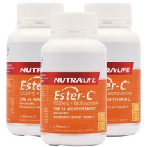 뉴트라라이프(Nutra-Life) 뉴트라라이프 이스터C(비타민C) 1000mg + 바이오플라보노이드 100정 X 3개, 300정, 1세트