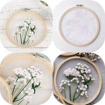 마트498 DIY 프랑스자수 패키지 들꽃 취미생활 취미키트 십자수 자수도안 원데이클래스 집콕취미 손자수 스티치