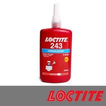 록타이트 243 나사고정제 볼트고정제 중강도 너트고정 250ml, 단품