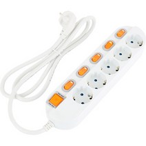 SAFE 멀티탭 NM-530SFS 5구 개별 접지 3m 16A 3200W 전선형, 선택없음, 선택없음