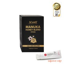 Hiwell [해외건강식품직구] 하이웰 마누카허니 MGO35+ 15스틱 1개 (치약사은품증정), 35mg