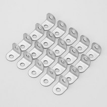 가구 DIY 부속품 스텐꺾쇠 꺽새 20X20X16MM 20P 조립 부자재 부품 목공 코너철 꺽쇠