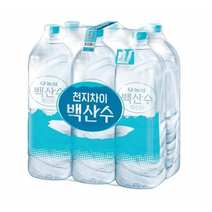 백산수 무라벨 생수, 14개, 2L