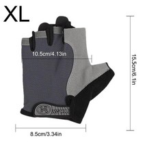 자전거 바이크장갑 사이클링 장갑 미끄럼 방지 남성 여성 반 손가락 통기성 충격 스포츠 자전거, 02 Gray_02 L