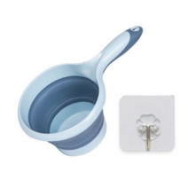 쇼핑죠이 폴딩 바가지 + 고리 세트, 민트, 1세트