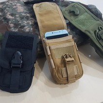 다츄몰 군인 스마트폰 전술파우치 밀리터리 핸드폰케이스주머니, 상품선택_블랙, black.