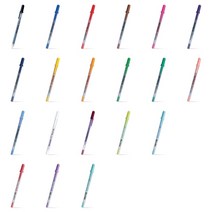 사쿠라 겔리롤 20색 전색상 파인 0.6mm 젤리롤 젤펜 겔펜 젤리펜 수성 잉크 볼펜, 핑크